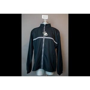 Ahead Men's Lightweight Performance Golf Jacket‎ – Black/Grey – Large NWT